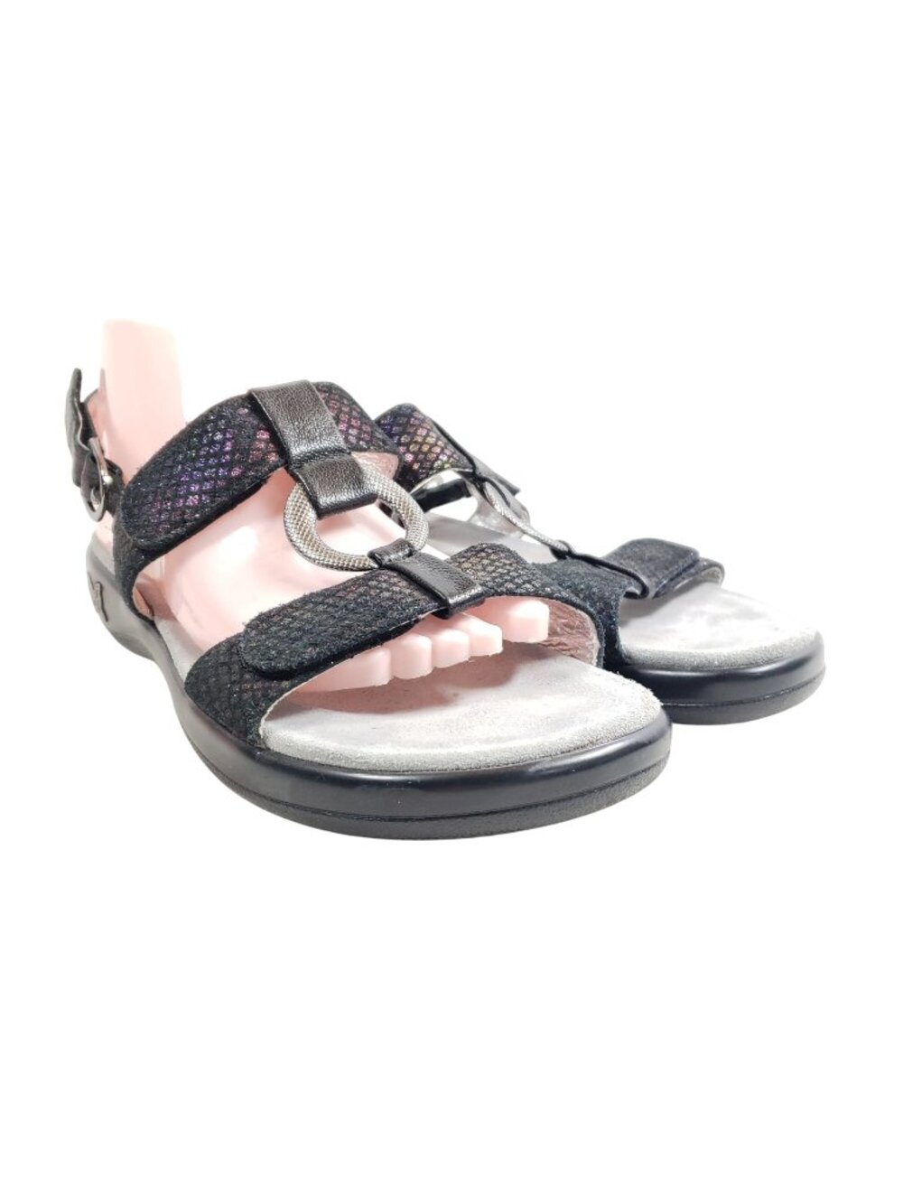Alegria By PG Lite Womens Size 11 Julie Black Sandals